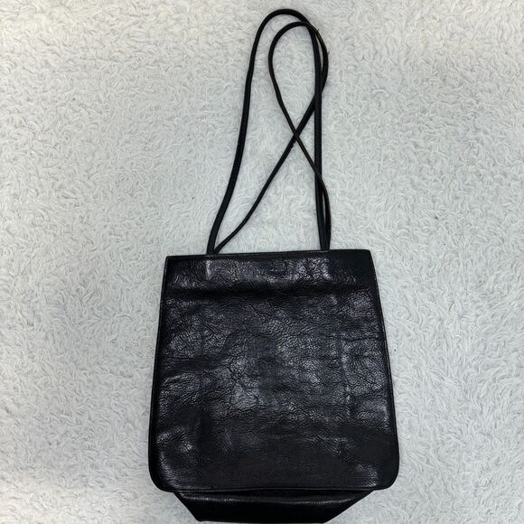 Pelle Studio Wilsons Leather Black Leather Handbag 11x12 - Picture 1 of 5